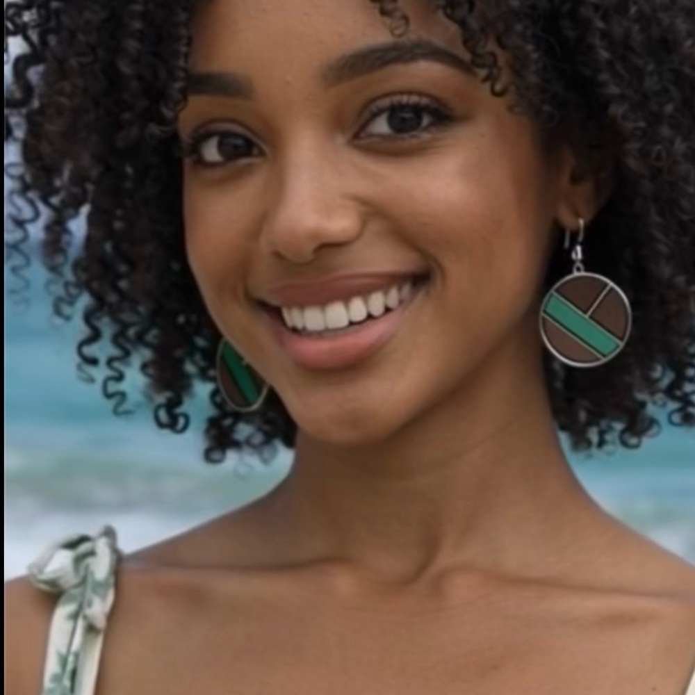Boho  Wooden Detailed Earrings